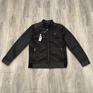 Ferrari — F Collections — M21004S Black Faux Suede Italian Luxury Bomber Jacket